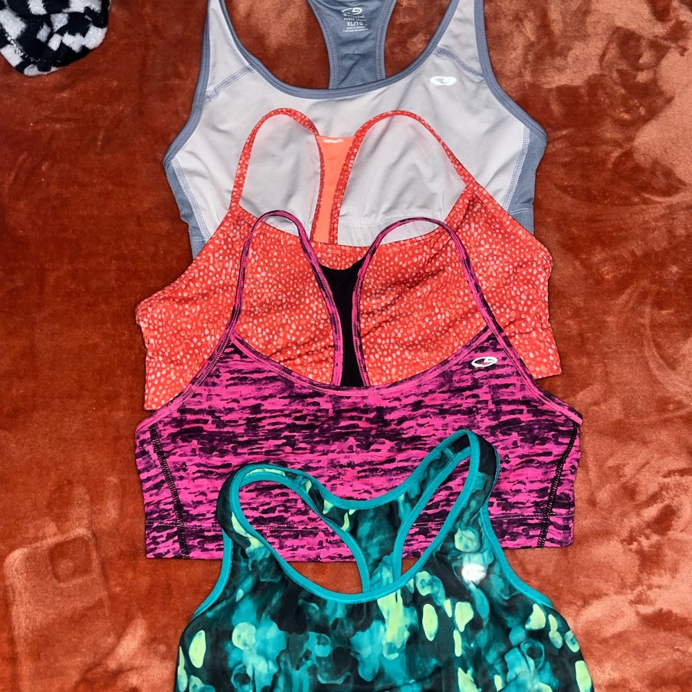 Four champion sports bras